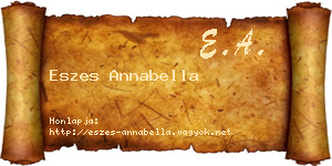 Eszes Annabella névjegykártya